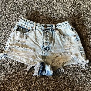 Denim shorts